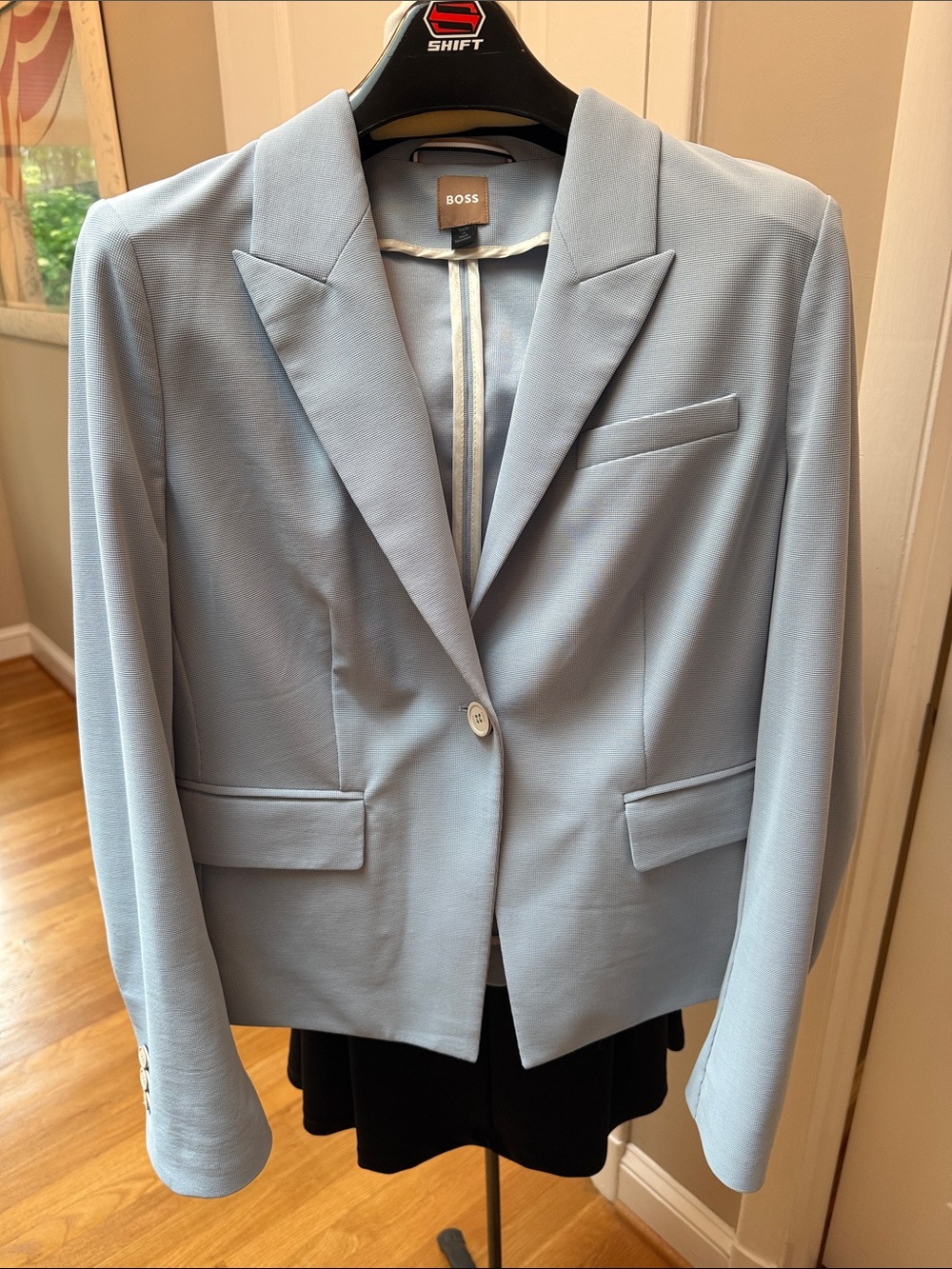 BOSS Light Blue Single-Button Women's Blazer size 10